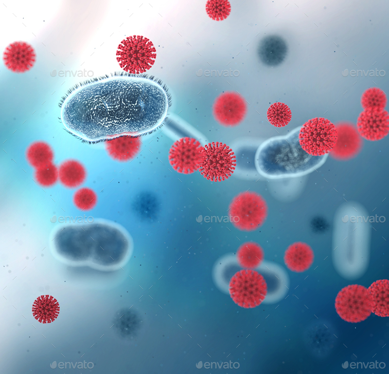 Antibodies Killing Corona Virus by Abdelrahman_Elmasry GraphicRiver